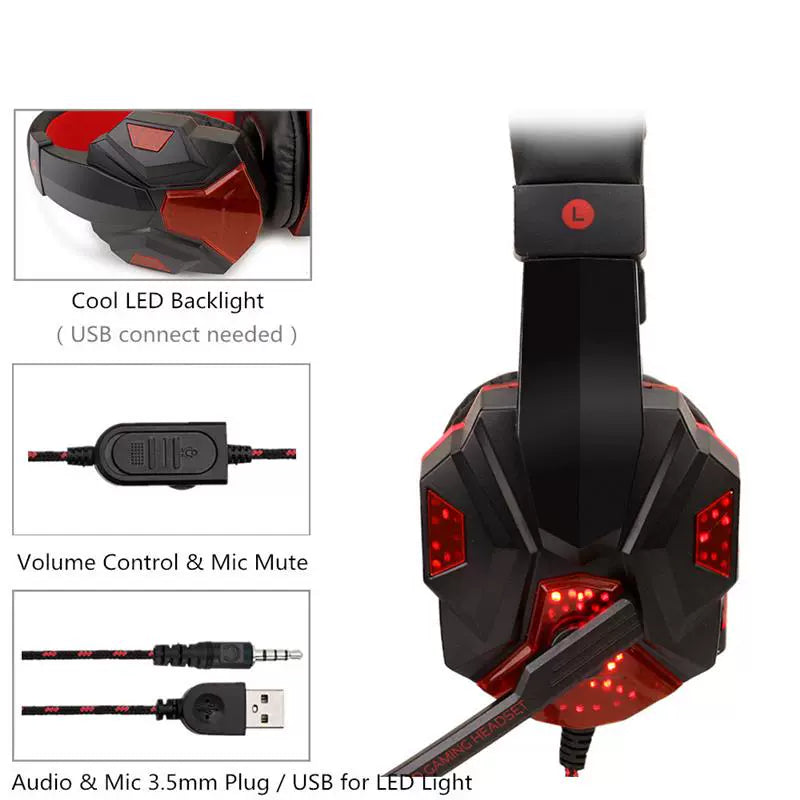 Gaming Headphones Headset for Computer PS4 Switch LaptopXbox