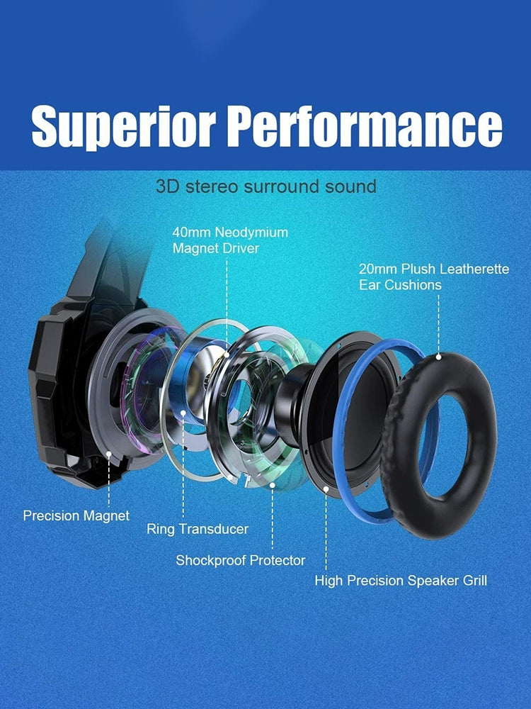 EACH G9000 Gaming Headphone Headset with Mic Casque