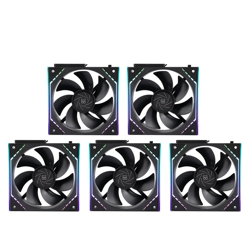 Thermalright TL-M12Q 1/3/5 PCS 120mm ARGB  Case Fan 1500RPM 68.9CFM Silent Computer Fan with Infinity Mirrors on Both Sides