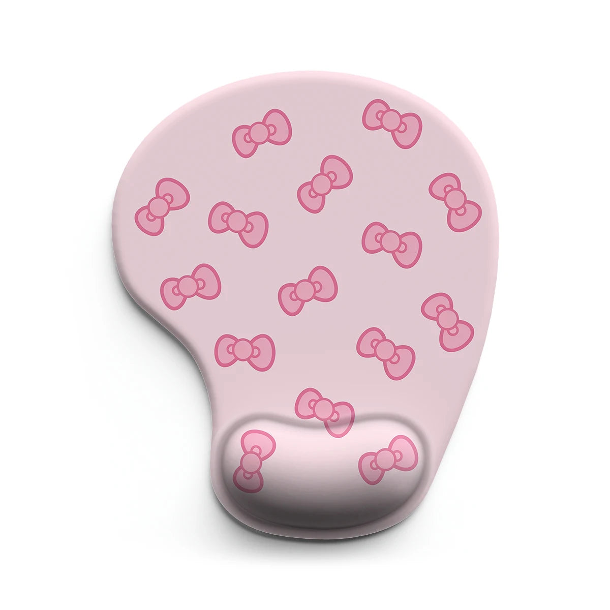 1pc  Pink Delicate Bowknot Mouse Pad Wrist Ergonomic Soft Anti-Slip Wrist Rest Support Mat Computer Mouse Pad for Office  PC