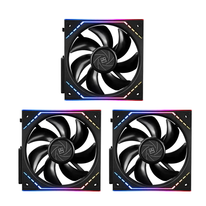Thermalright TL-M12Q 1/3/5 PCS 120mm ARGB  Case Fan 1500RPM 68.9CFM Silent Computer Fan with Infinity Mirrors on Both Sides