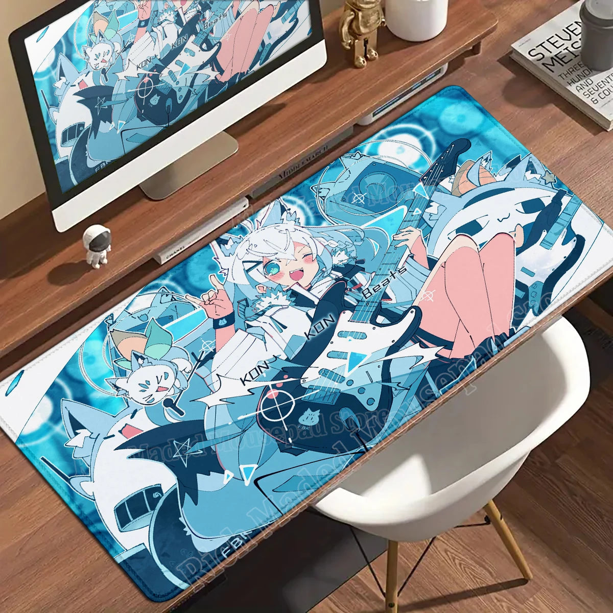 Shirakami Fubuki Mouse Pad Laptop Hololive Large Gaming Keyboard Rug PC Kawaii Anime Girl Mousepad XXL Gamer Pc Cabinet Desk Mat