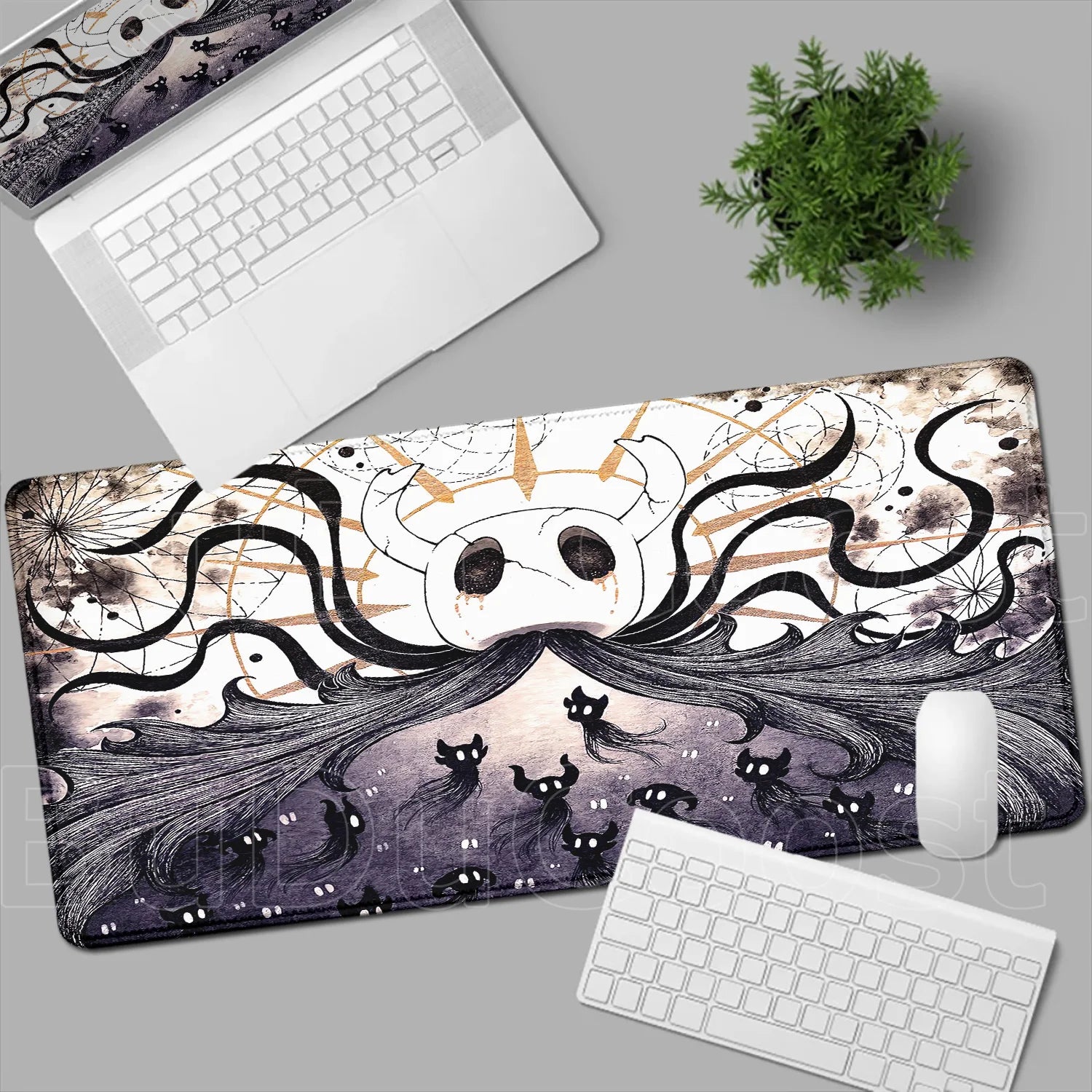 New Game Wallpaper Hollow Knight Mousepad Laptops Keyboard Pad Mouse Pad Xxl Carpet Computer Accessories Non-slip Cool Desk Mats