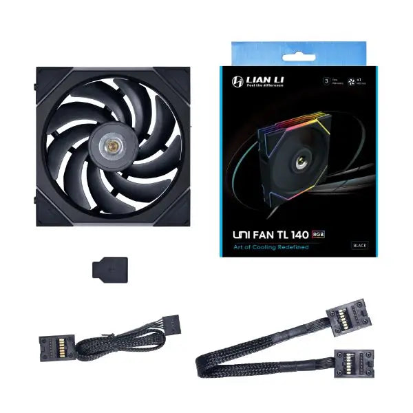 LianLi UNI FAN TL120 TL140 performance computer fan 12cm/14cm FDB bearing LED lighting fan，Includes controller for software