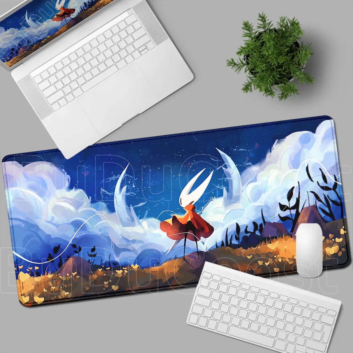 New Game Wallpaper Hollow Knight Mousepad Laptops Keyboard Pad Mouse Pad Xxl Carpet Computer Accessories Non-slip Cool Desk Mats