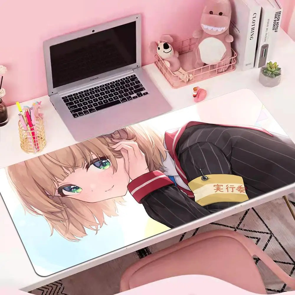 Shigure Ui MINISO Mouse Pad E-sports players Game Accessories Game Keyboard Pad Gamer Desktop Mat Deskmat Keyboard Pad XXL 90x4