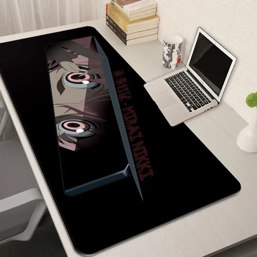Gasai Yuno Deskmat Xxl Gaming Mouse Pad Gamer Rgb Kawaii Desk Accessories Mousepad Mats Anime Mause Pc Pads Carpet Mat Large Led