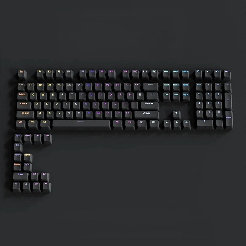 130+ Keys Matcha Green Double Shot PBT Keycaps Shine Through Keyboard Keycaps OEM Profile for Cherry MX Switches Gaming Keyboard