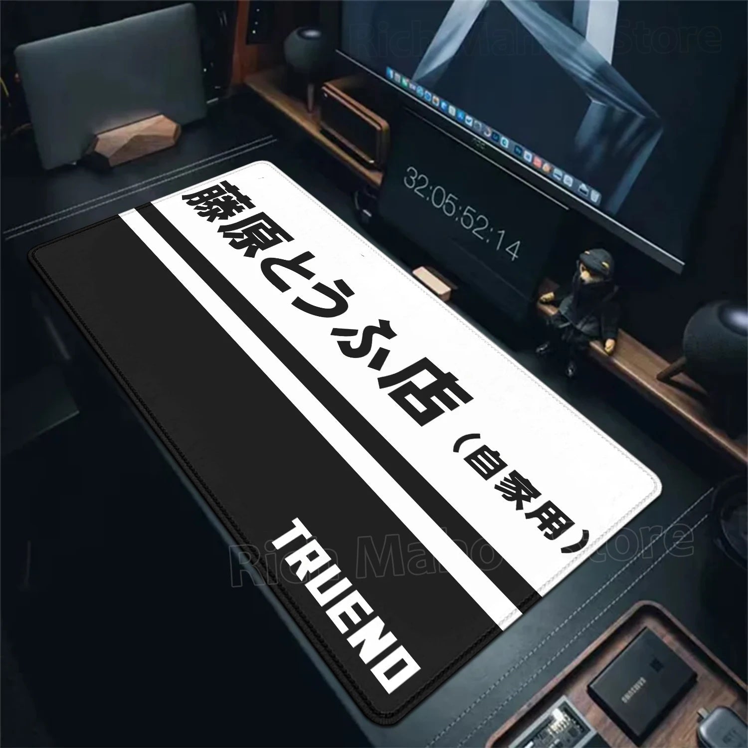 Anime I-Initial D AE86 Mousepad Large Anti-Slip Mouse Pad Stitched Edges Mat Desk accessories XXL Gaming Keyboard Pad 900x400mm