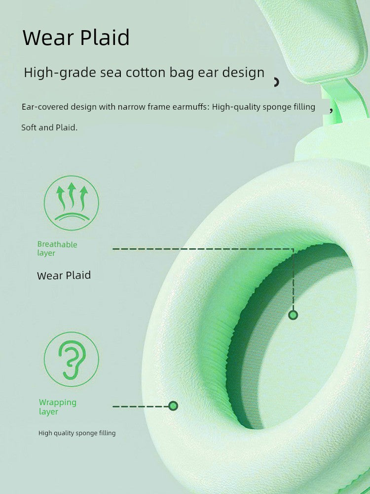 Computer Headphone Head-Mounted Microphone E-Sports Games Special Headset Two-in-One Wired Desktop Computers and Laptop Mobile Phone