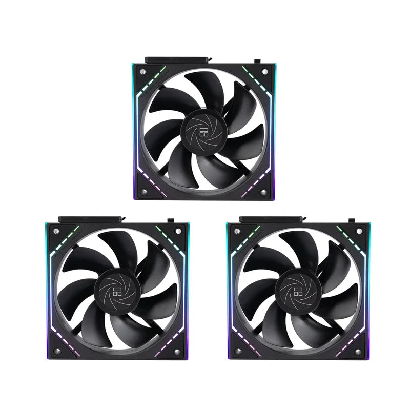 Thermalright TL-M12Q 1/3/5 PCS 120mm ARGB  Case Fan 1500RPM 68.9CFM Silent Computer Fan with Infinity Mirrors on Both Sides