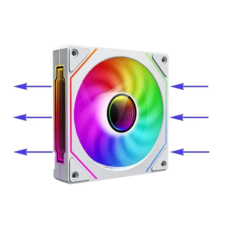 Prism4 Pro ARGB Fan 120mm PC Case Fan Kit 4pin PWM CPU Cooling Fans 3pin 5v RGB 12cm Gaming Computer Fan