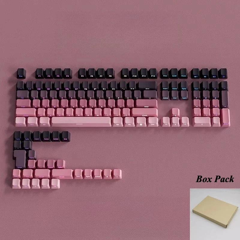 135 Key Cherry Profile Green Grape Keycaps Side Print Shine Through Keycaps Double Shot PBT Keycap for MX Switch Gaming Keyboard