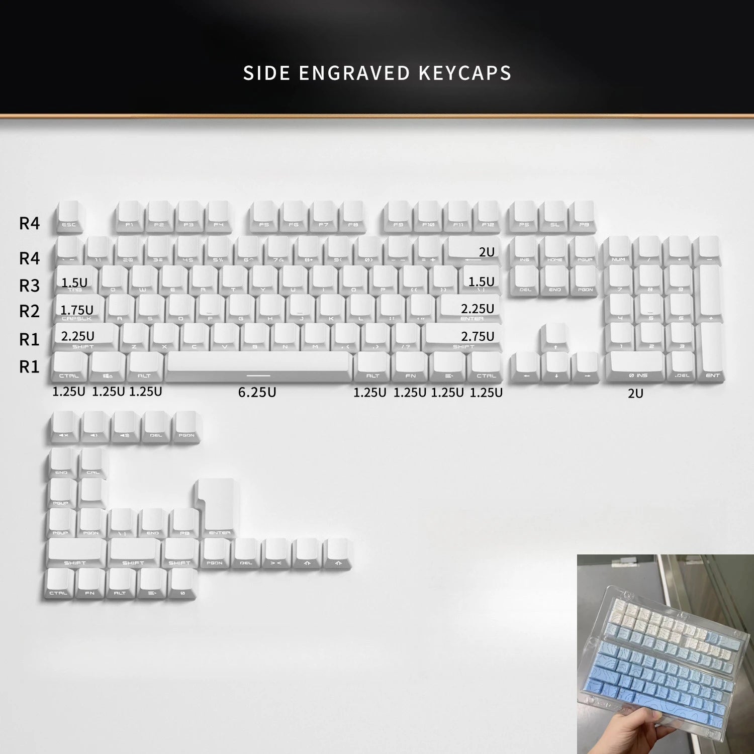 135 Key Cherry Profile Green Grape Keycaps Side Print Shine Through Keycaps Double Shot PBT Keycap for MX Switch Gaming Keyboard