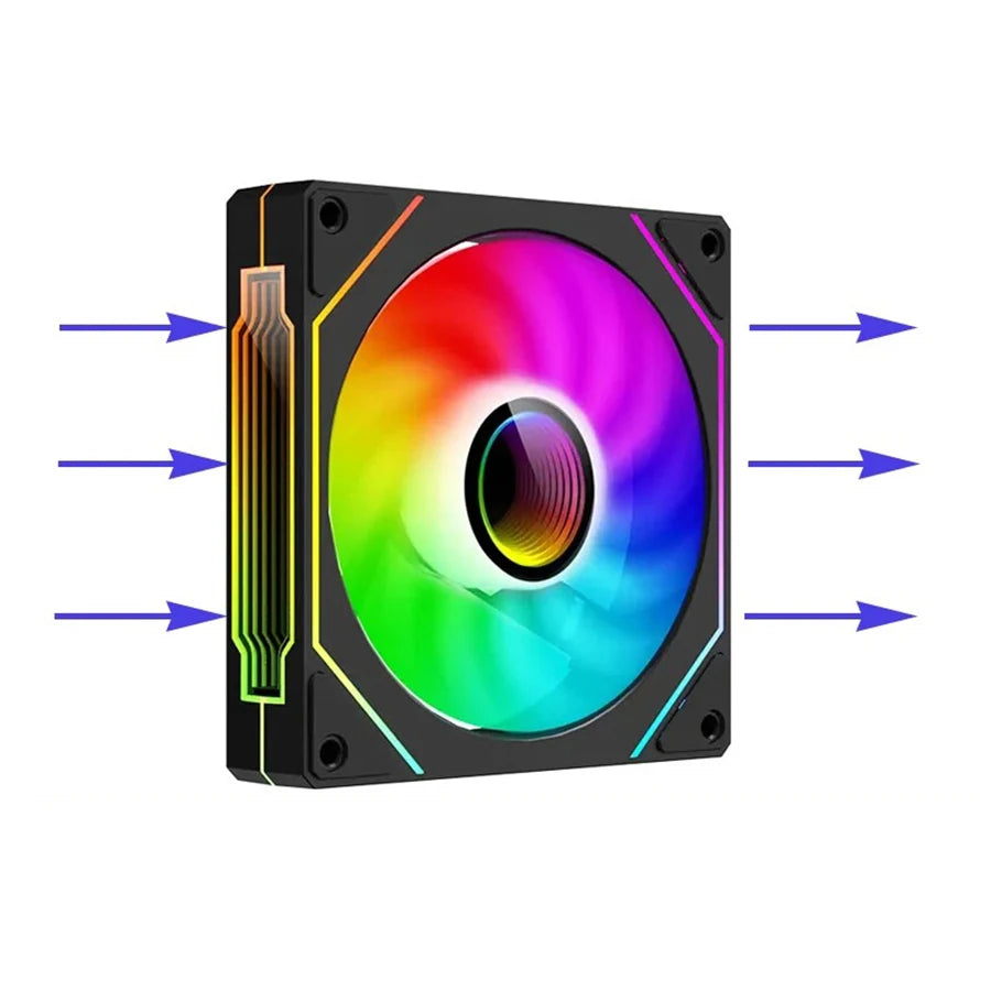 Prism4 Pro ARGB Fan 120mm PC Case Fan Kit 4pin PWM CPU Cooling Fans 3pin 5v RGB 12cm Gaming Computer Fan