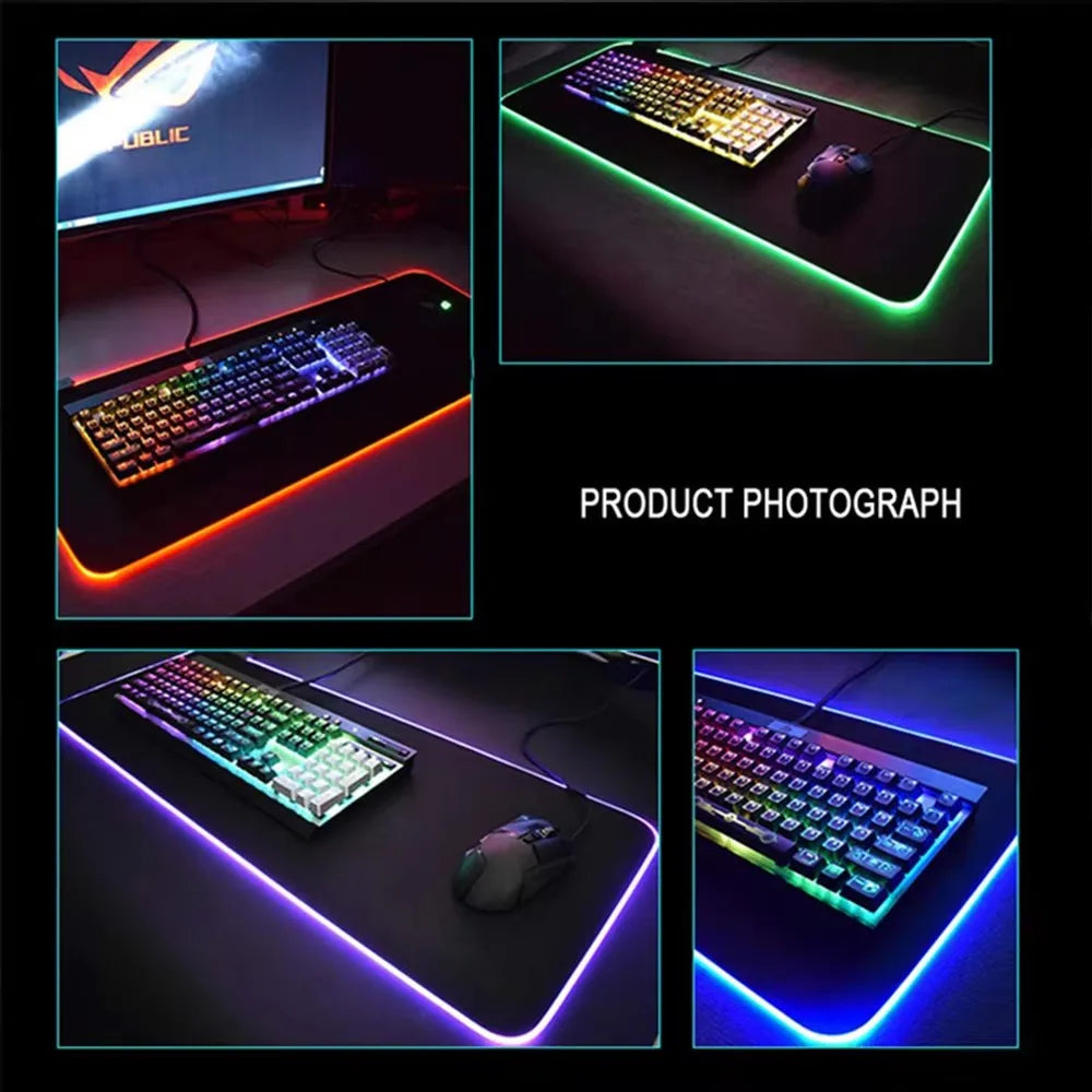 RGB 1000x500mm Street Graffiti Art Gaming Mouse Pad Table Pad Mousepad Computer expand Rubber accessories Keyboard LED Desk mat