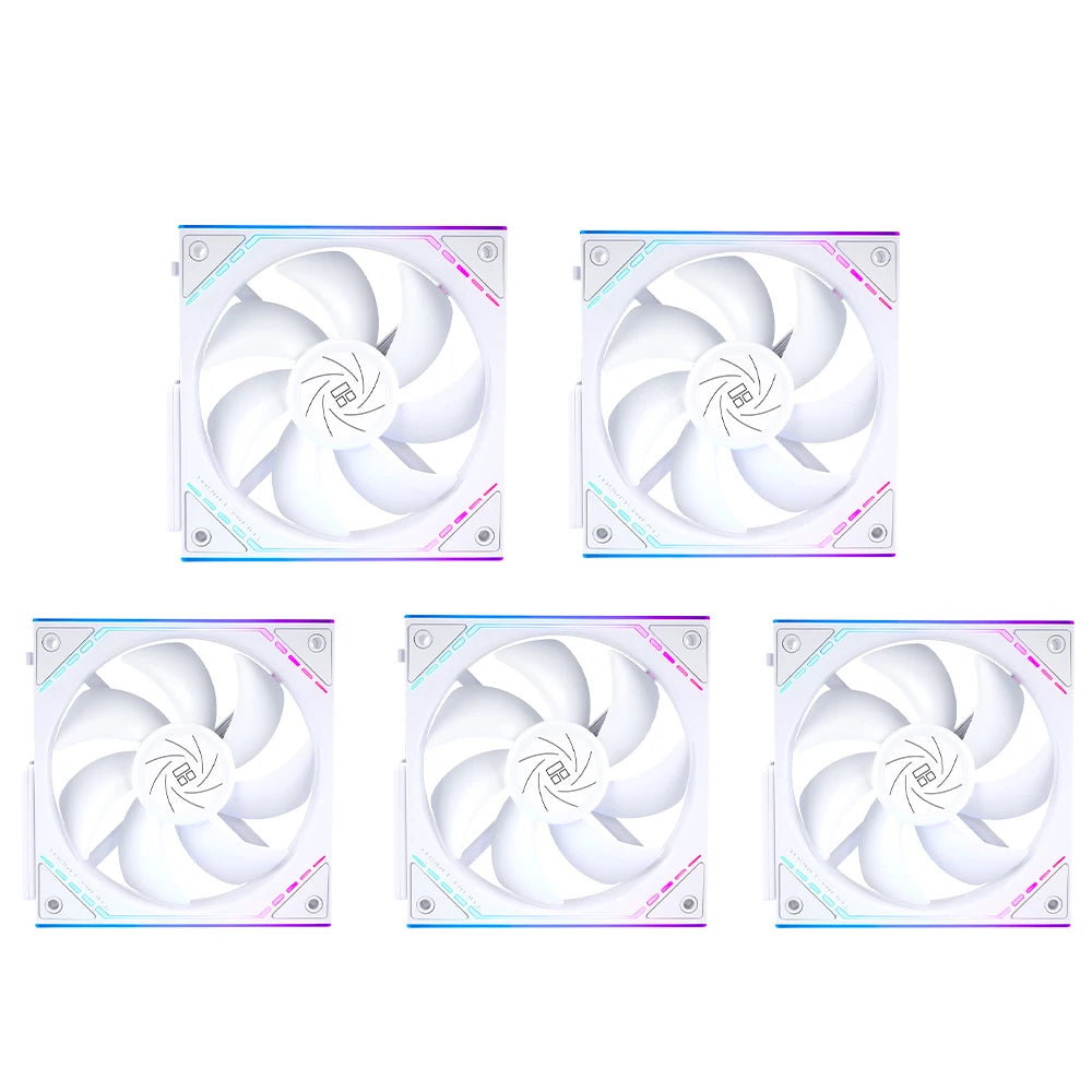 Thermalright TL-M12Q 1/3/5 PCS 120mm ARGB  Case Fan 1500RPM 68.9CFM Silent Computer Fan with Infinity Mirrors on Both Sides