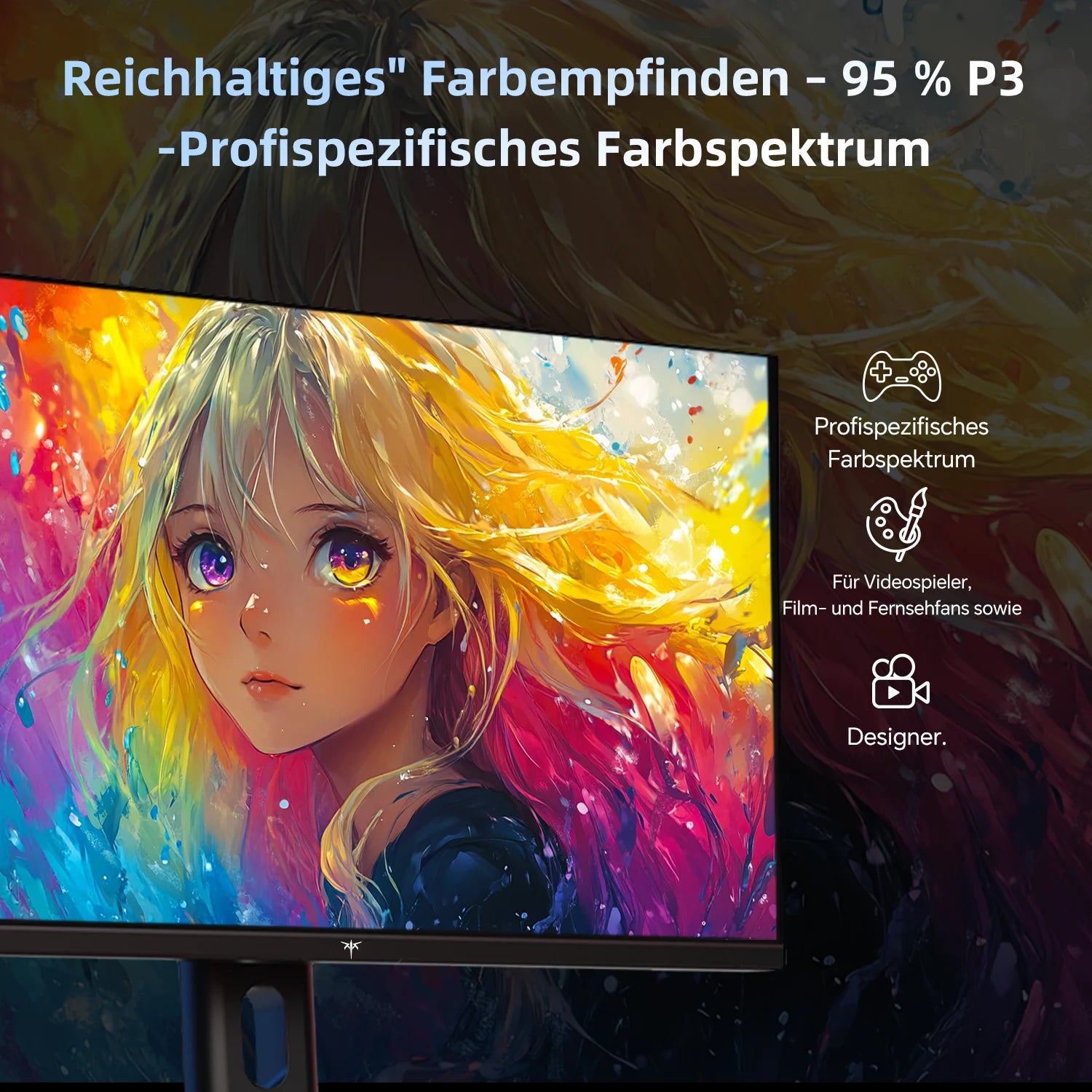 KTC 24 Inch Gaming Monitor 180Hz - 2K 1440P Computer Monitors, Fast IPS Monitor with HDR 400, Adaptive Sync, Up to 185Hz H24T7