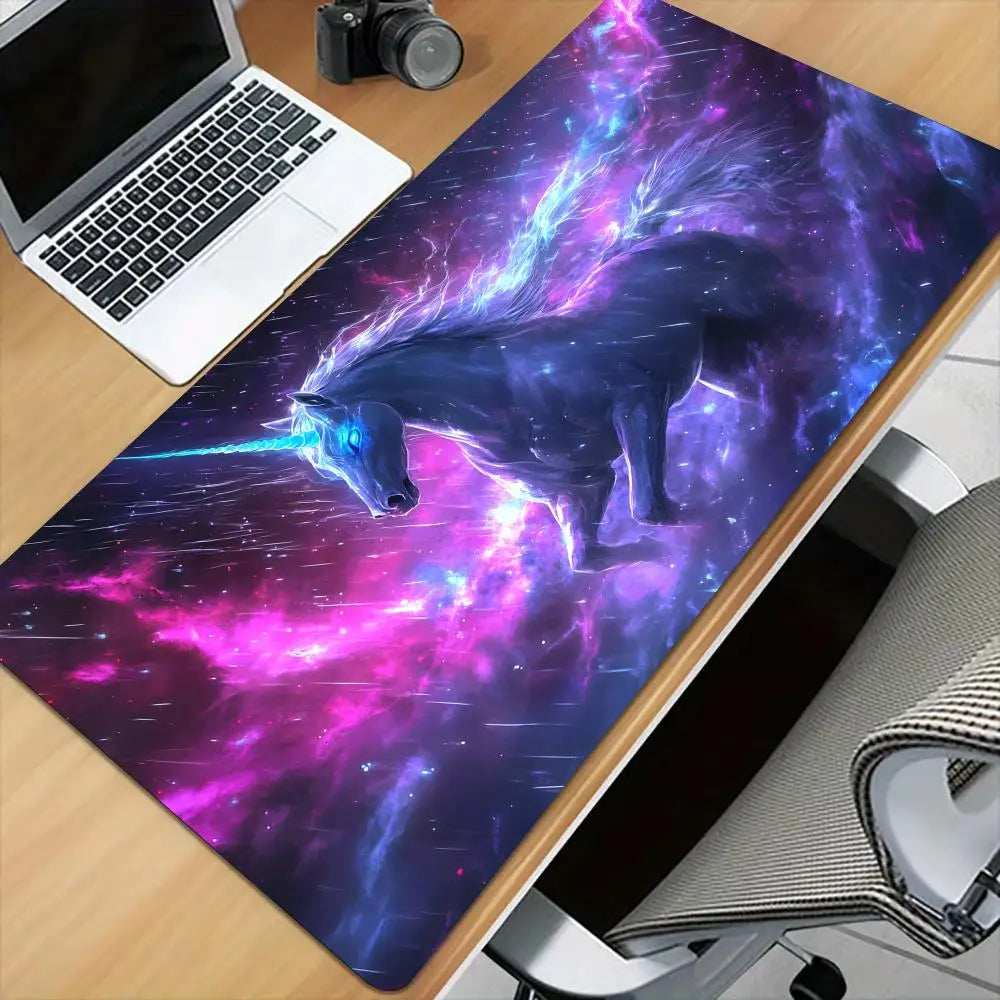 Fantasy Universe Starry Dragon large Mouse Pad Desk Mat Stitched Edge Non-Slip Gaming pad office rug Mouse carpet Extended pad