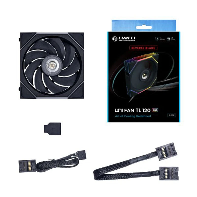 LianLi UNI FAN TL120 TL140 performance computer fan 12cm/14cm FDB bearing LED lighting fan，Includes controller for software