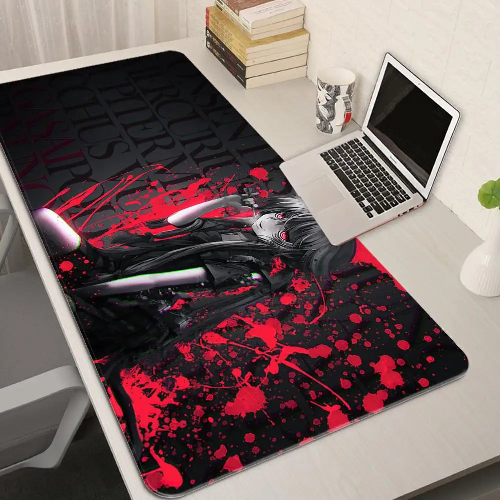 Gasai Yuno Deskmat Xxl Gaming Mouse Pad Gamer Rgb Kawaii Desk Accessories Mousepad Mats Anime Mause Pc Pads Carpet Mat Large Led