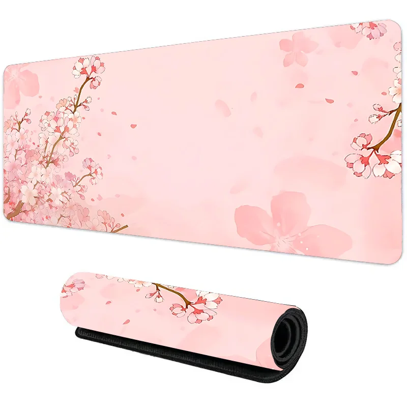 Mouse Pad Non-Slip Large  Mouse Mat with Vintage Daisy Design Stitched Edges Desk Mat for Computer Home Office Gaming washable