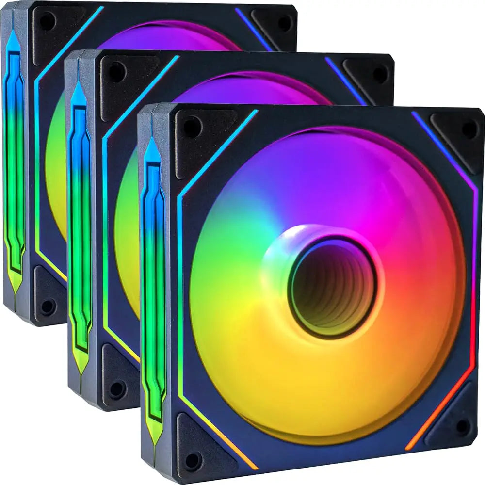 Prism4 Pro ARGB Fan 120mm PC Case Fan Kit 4pin PWM CPU Cooling Fans 3pin 5v RGB 12cm Gaming Computer Fan